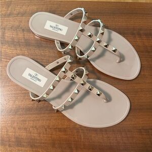 Valentino Rockstud PVC Jelly Sandals